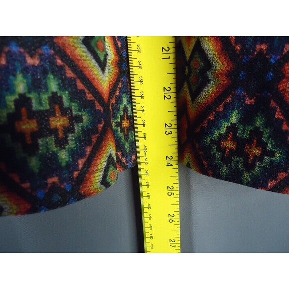Lularoe Madison Skirt With Pockets Bold Multicolored Geometric Print Size L New - Picture 7 of 8
